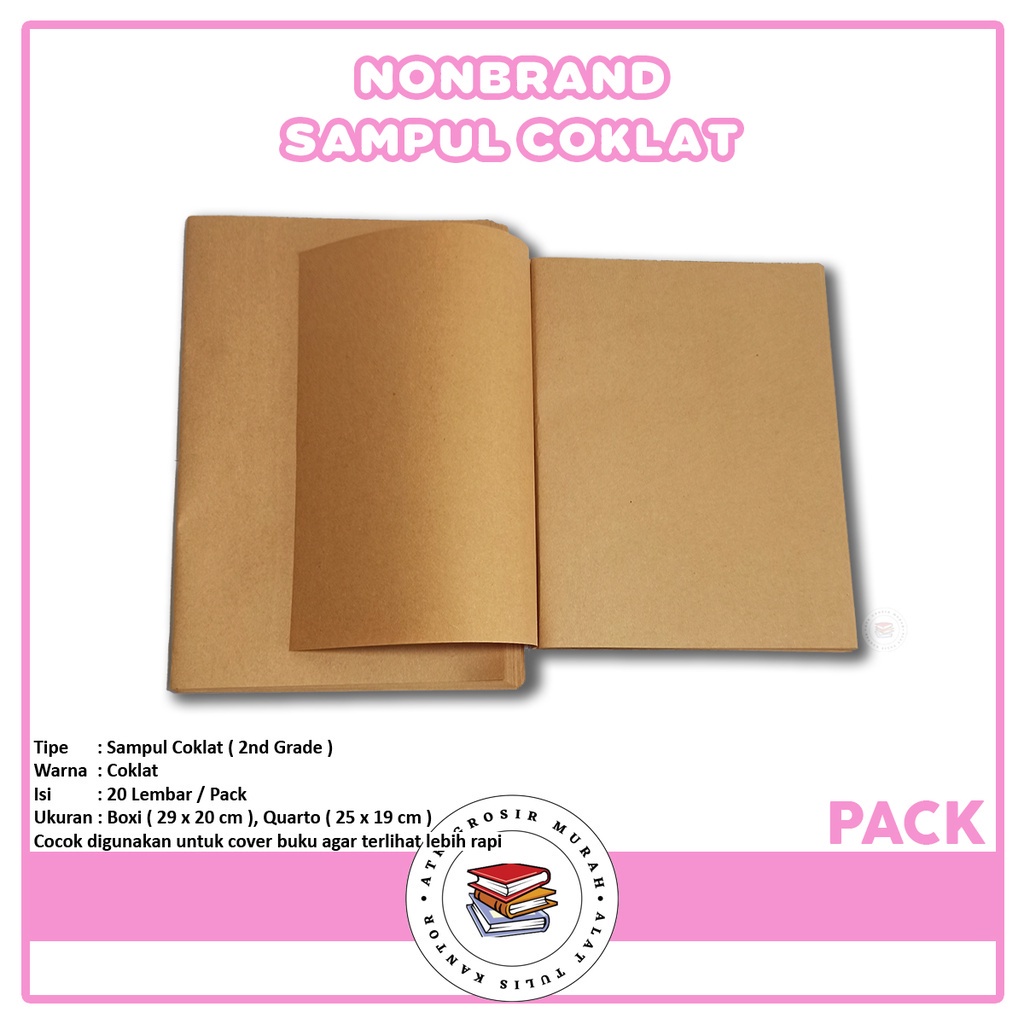 

AGM - Sampul Buku Polos Variasi Ukuran Boxy Dan Quarto - Pack