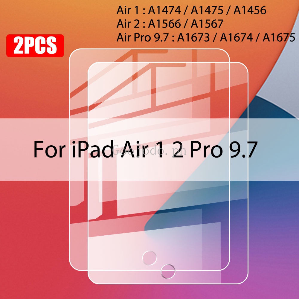 2pcs Cover Pelindung Layar Tempered Glass Untuk Ipad Air5 4 2022 Pro 11 2018 9.7 Inch Ipad 10.2 6th 5th Gen Tempered Film