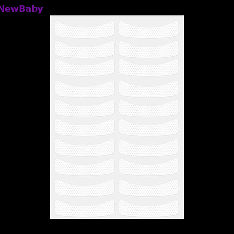 Newbaby 100pcs Mata Putih Eyelash Extension Kain Bantalan Stiker Patch Tape Perekat ID