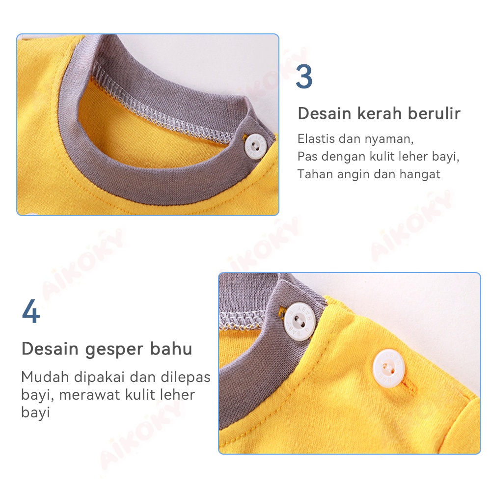 Aikoky 6-24 Bulan Baju Setelan Anak Bayi / Piyama Anak kecil / Baju Tidur Anak Laki Laki