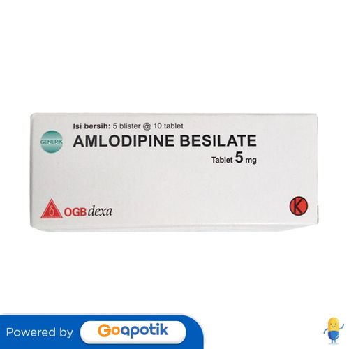 Amlodipine Besilate Ogb Dexa Medica 5 Mg Box 50 Tablet