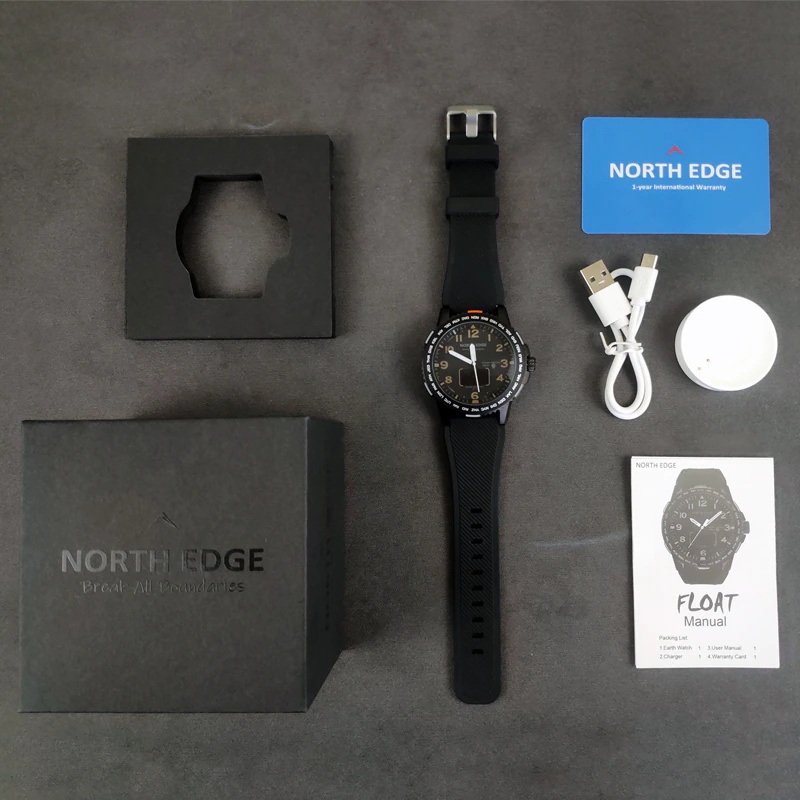 #BBN5- NORTH EDGE FLOAT Bluetooth Smartwatch Waterproof 50M Float Touch Tech