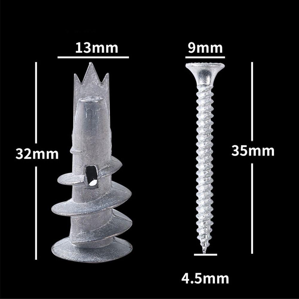 TOP 20pak Self-Drilling 1/2&quot; x 1-1/4 ''Sekrup Kit Tembok Jangkar Drywall