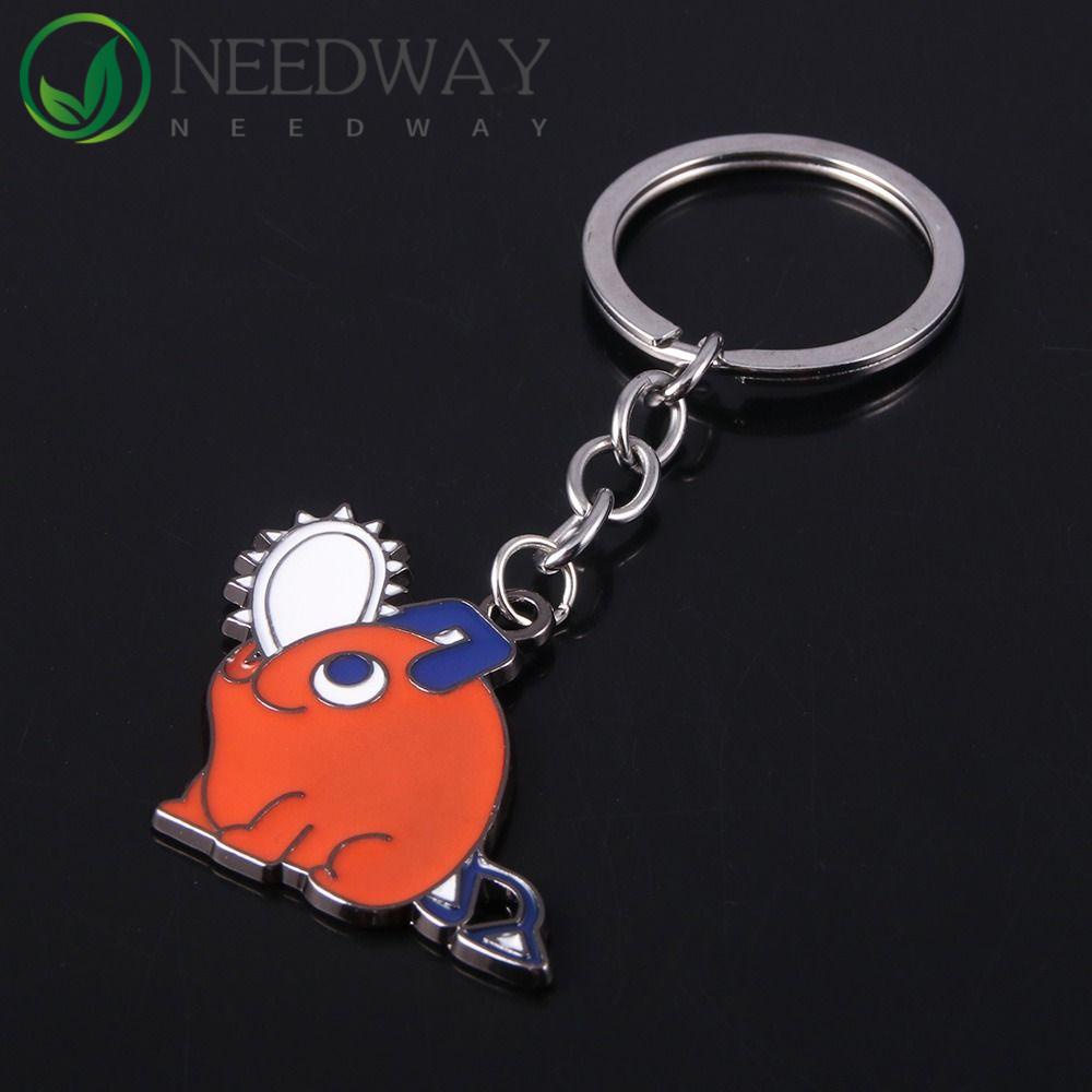 Needway   Chainsaw Man Gantungan Kunci Koleksi Dekorasi Gantung Tempat Kunci Mobil Tokoh Anime Perhiasan Chainsaw Devil Pochita Handbag Liontin Acrylic Chainsaw Man Keyring