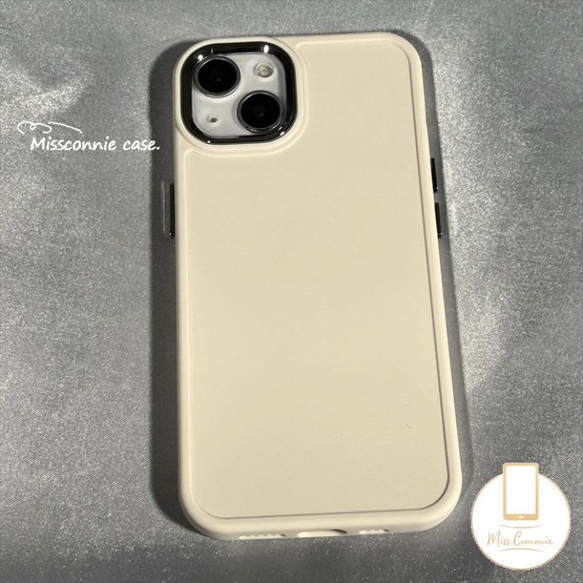 IPHONE Luxury Simple Warna Solid Plating Square Case Kompatibel Untuk Iphone11Xr 7Plus 8Plus 13 14 11 12 Pro MAX X XS MAX Cinta Hati Berlian Warna-Warni Casing Ponsel Dekorasi Stiker Cover