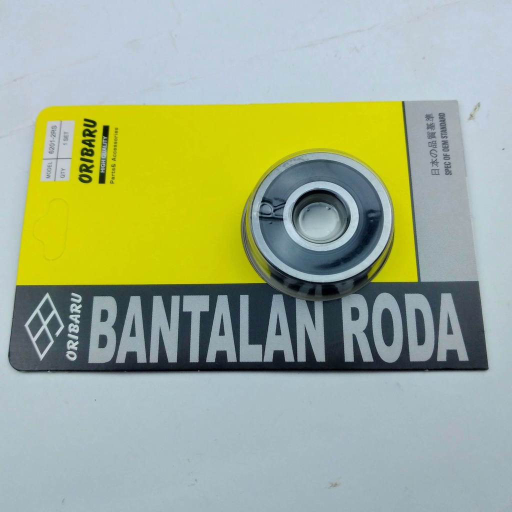 Bearing 6201-2RS, Laher 6201, Bantalan Roda 6201 / Laher Roda Motor 6201 Ori Baru