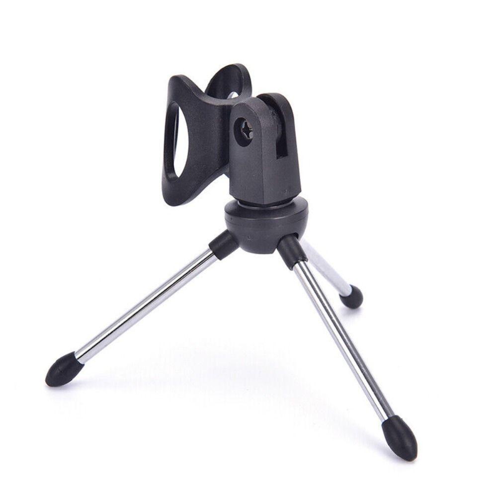 POPULAR Populer Mic Stand ABS Zinc Alloy Desktop Dudukan Meja Tripod Bracket