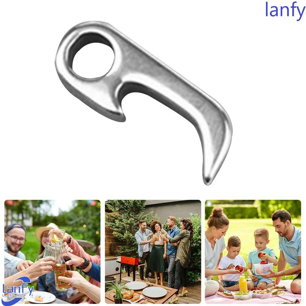 Lanfy Pembuka Botol Utility Stainless Steel Utility Gadget Multifungsi Camping Gear Hiking Opener