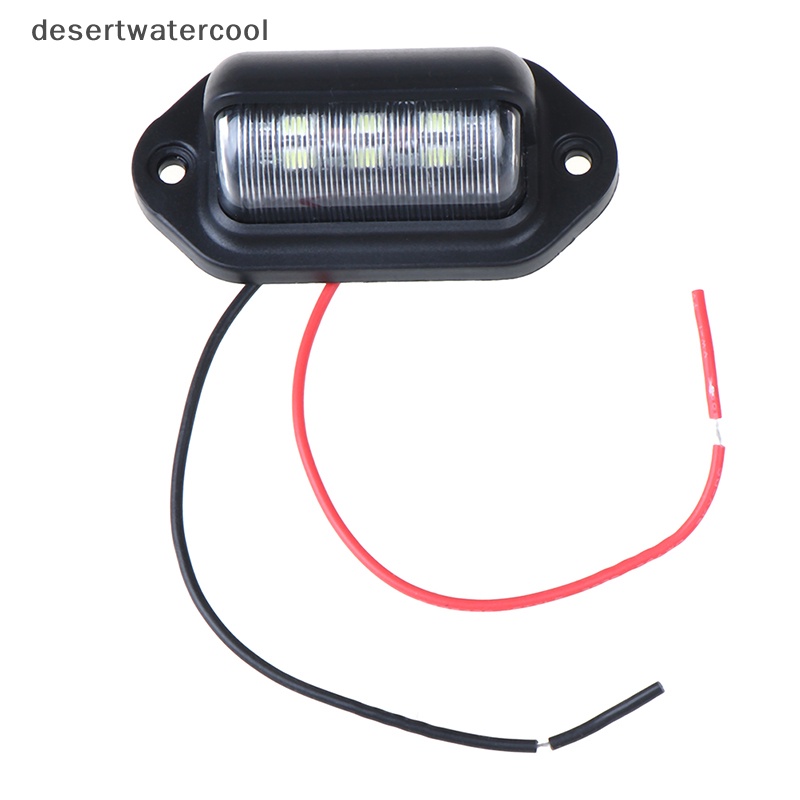 Deid 1Pc Lampu Plat Nomor 6led 12V Tahan Air Mobil Perahu Truk Trailer Step Lamp Martijn