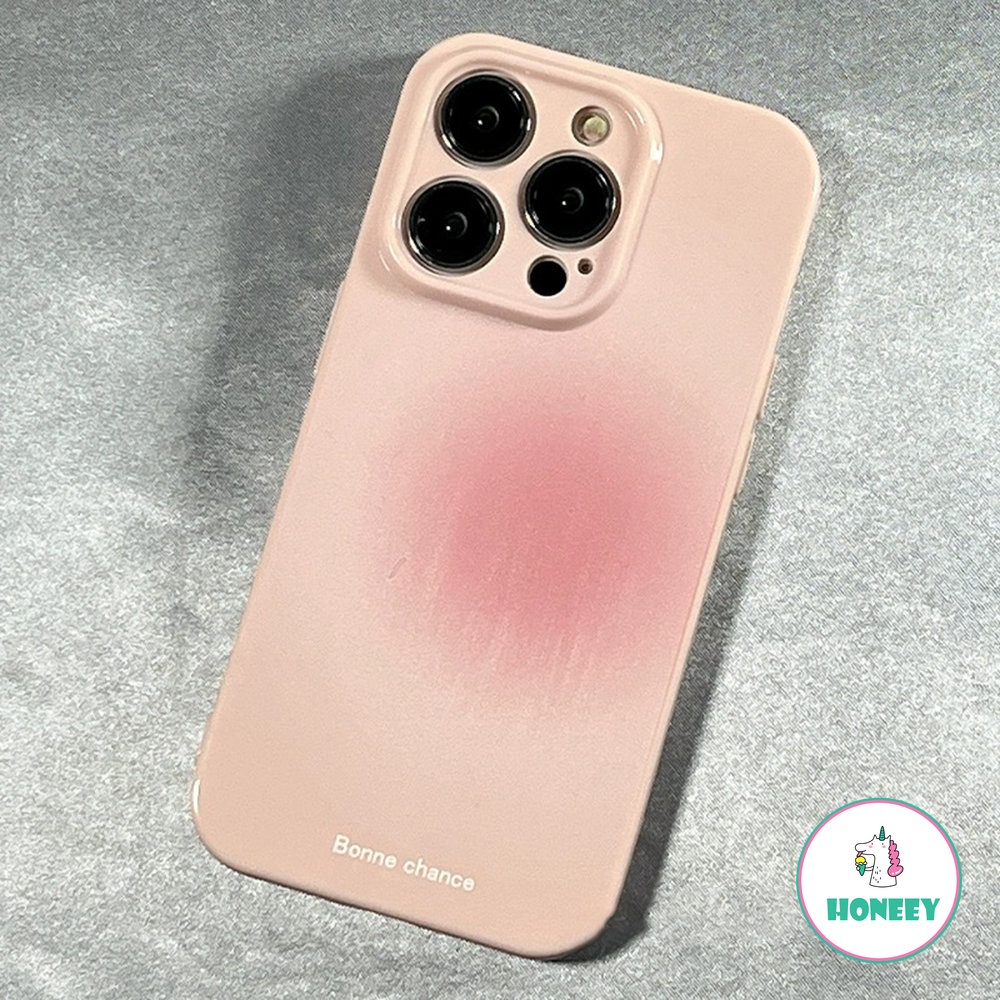 IPHONE Casing Ponsel Halo Gradiasi Lucu Untuk Iphone14 13 12 11 Pro Max14 Plus Silikon Lembut Shockproof Bumper Penutup Belakang