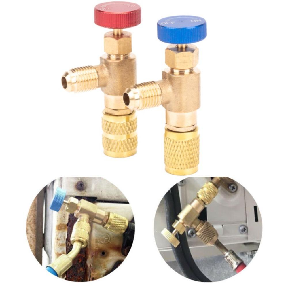 Lanfy Refrigerant Charging Valve Menambah Fluorine R410 Flow Control Antifreeze Air Conditioner Pendingin Ruangan Quick Coupler