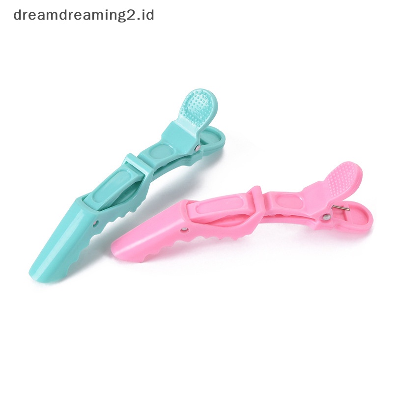 (drea) 6pcs Alat Rambut Crocodile Salon Sectioning Clamp Klip Rias Rambut Profesional //