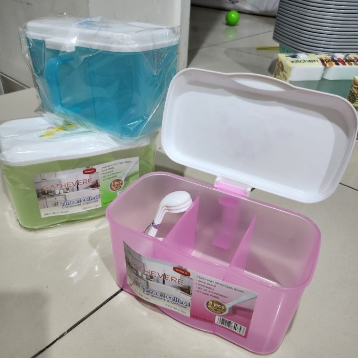 CATHEVERE TEMPAT BUMBU 3 SEKAT TRIXY 330ML