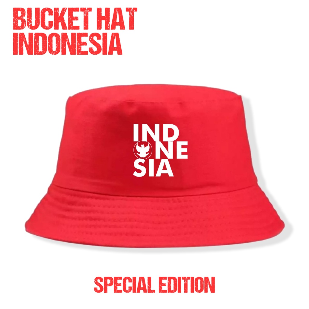 Topi Bucket Hat Pria dan Wanita Special Indonesia MerdekaKemerdekaan HUT RI 17 Agustus Tahun 1945