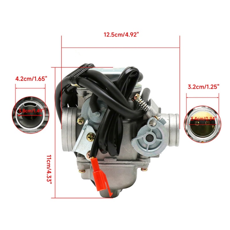 Cre Karburator Motor PD24J Sistem Bahan Bakar Carb ATV Kart Scooter Power Jet Motocross Part Untuk GY6 125cc 150cc 152QMI 15