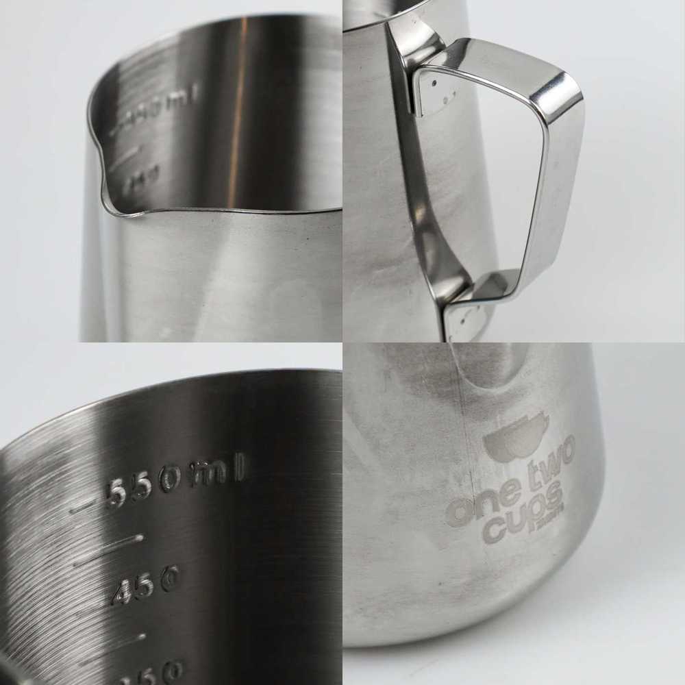 One Two Cups Gelas Milk Jug Kopi Espresso Latte Art Stainless Steel - ZM0078