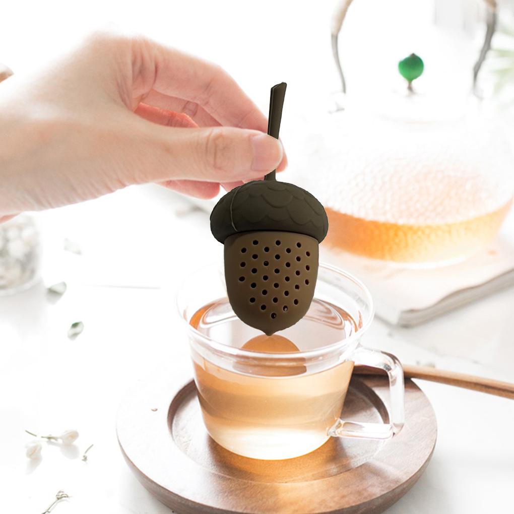 Silikon Longgar Saringan Teh Portabel Menggemaskan Dicuci Removable Teabag Infuser House Teahouse Soup Making Filter Teaware