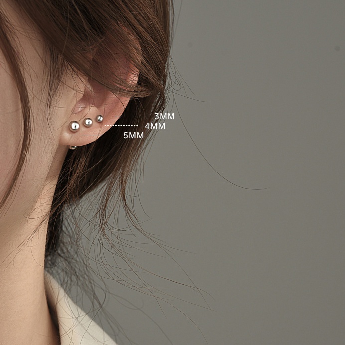 Perak999 Sterling Telinga Tulang Paku Sekrup Gesper Anting Tindik Telinga Ear Studs