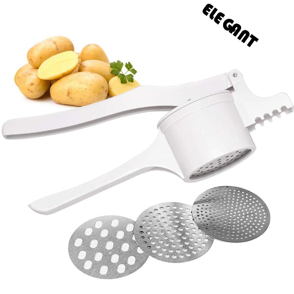 [Elegan] Potato Masher Easy Clean Handheld Alat Penghancur Buah Tekan Tipe Alat Sayur