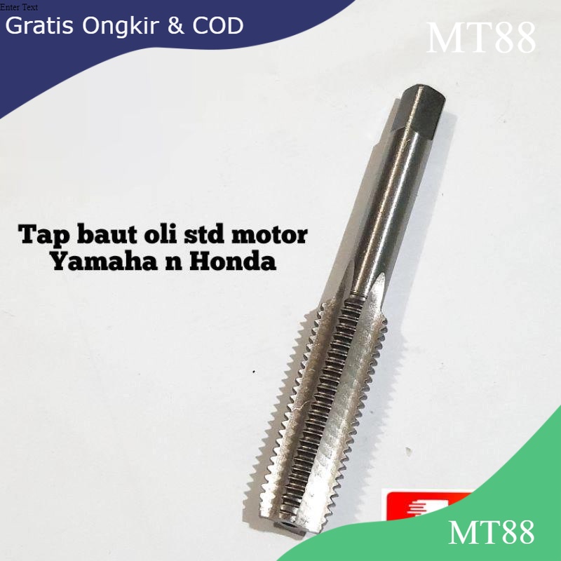 Tap hand tap tap baut oli std motor baut 17 M12x1.5