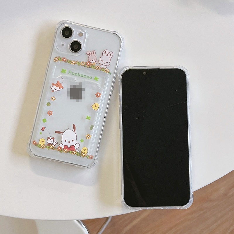 Card Case Cinnamoroll &amp; Pochacco Soft Case HP iP iPhone 14 13 12 11 Pro X XS XR Max 7 8 + Plus FTD Casing Apple