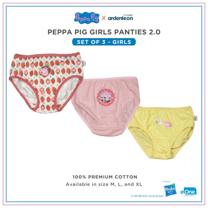 ARDENLEON Peppa Pig Girls Panties 2.0 | Celana Dalam Anak
