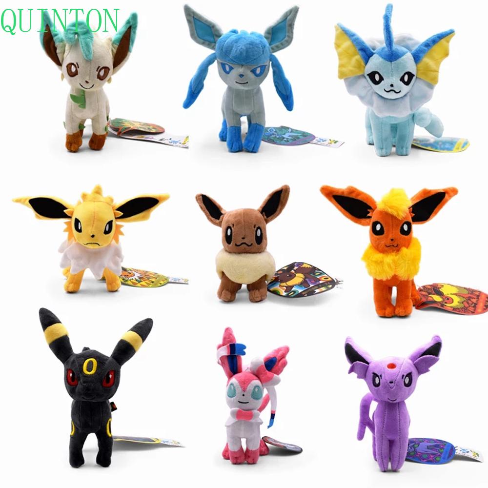 Quinton Eevee Mainan Mewah Pikachu Boneka Binatang Umbreon Espeon Jolteon Vaporeon Glaceon