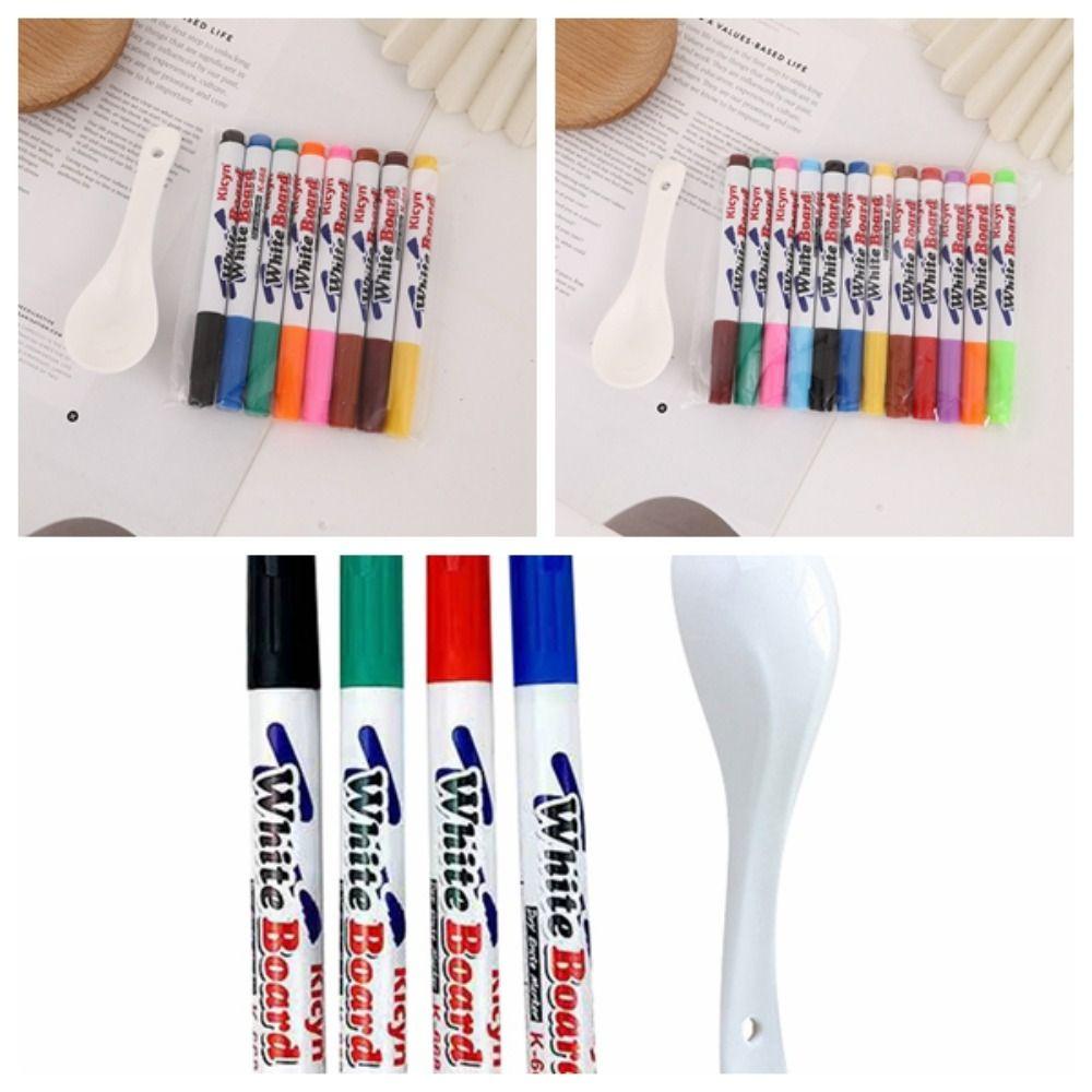 NEEDWAY Needway Kuas Lukisan Mengambang Air4 /8 /12 Warna Mengambang Pena Menarik Mainan Edukasi Warna-Warni Magical Painting Pen Toys Untuk Mainan Untuk Anak