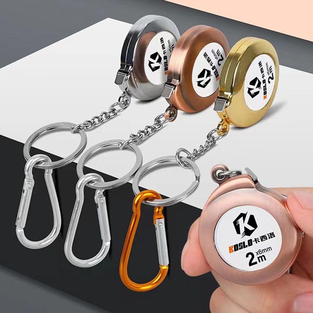 Lanfy Retractable Ruler Gift Pocket Mini Roulette Halus Serbaguna Gantungan Kunci Tape Untuk Alat Ukur