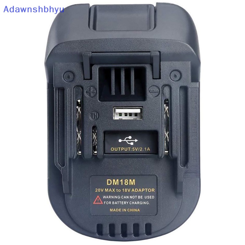 Adhyu Adapter USB Untuk 20V DEWALT DCB200 Milwaukee M18 Ubah Ke Makita 18V ID