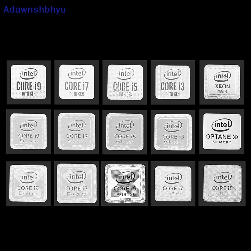 Adhyu Generasi 10 Intel Core i9 i7 i5 i3 CPU Metal Sticker Laptop Logo Stiker ID