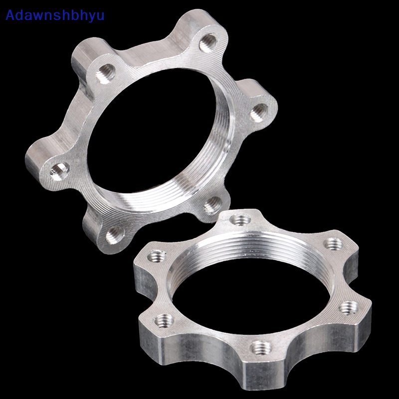 Adhyu 2PCS Sepeda Bike Freewheel Ulir Hub Disk Disc Brake Rotor Flange Adapter ID