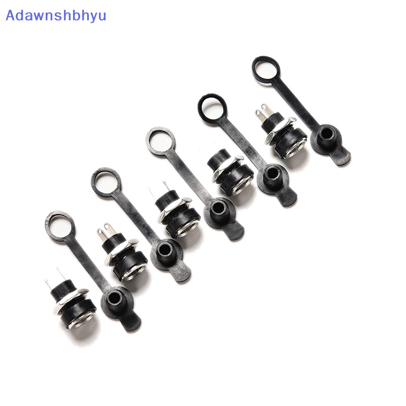 Adhyu 1pc Soket DC Tahan Air 5.5 x2.1mm Colokan Jack Power Female Mount Konektor ID