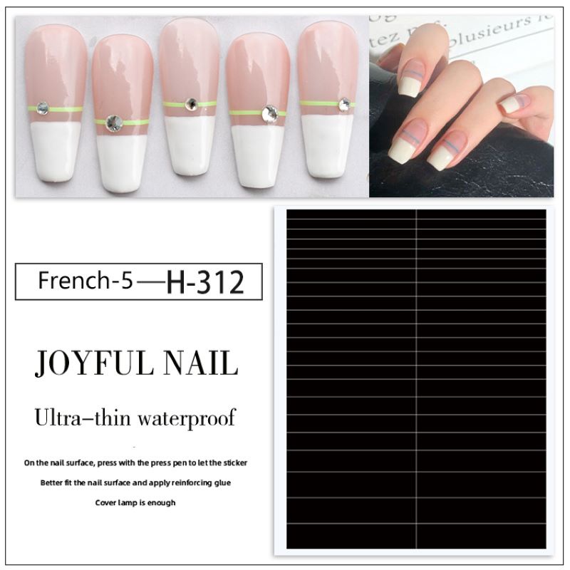 Stiker French Nail Gel UV SK