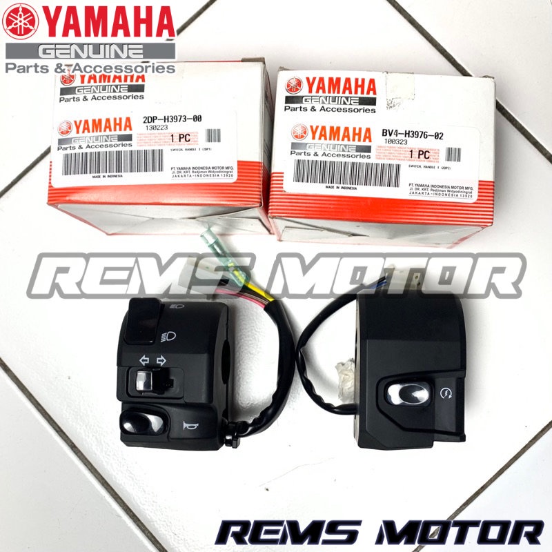SAKLAR ASSY KIRI KANAN NMAX ORIGINAL YAMAHA HOLDER SWITCH SAKELAR ORI YGP