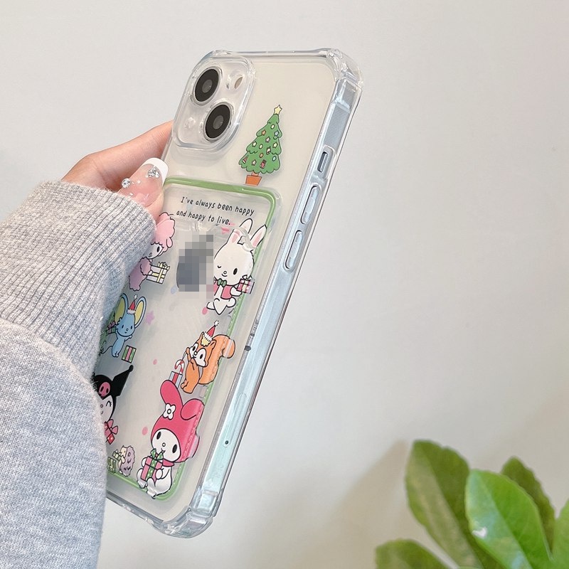 Card Case Melody &amp; Hello Kitty Soft Case HP iP iPhone 14 13 12 11 Pro X XS XR Max 7 8 + Plus Girl Woman FTD Casing Apple