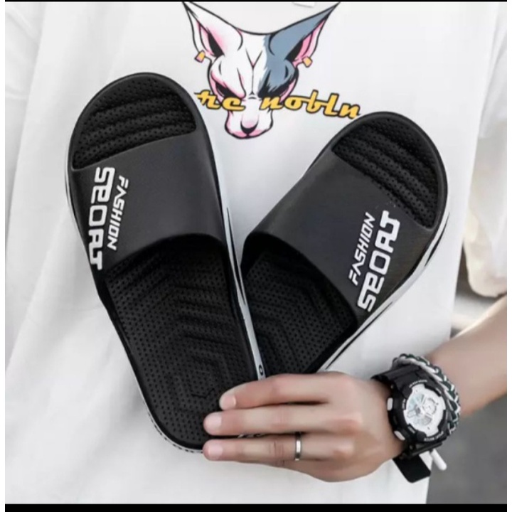 COD!! |Sandal Pria Sandal cowok Selop Sandal Slide Empuk Nyaman Anti Slip karet import high quality sandal 2137