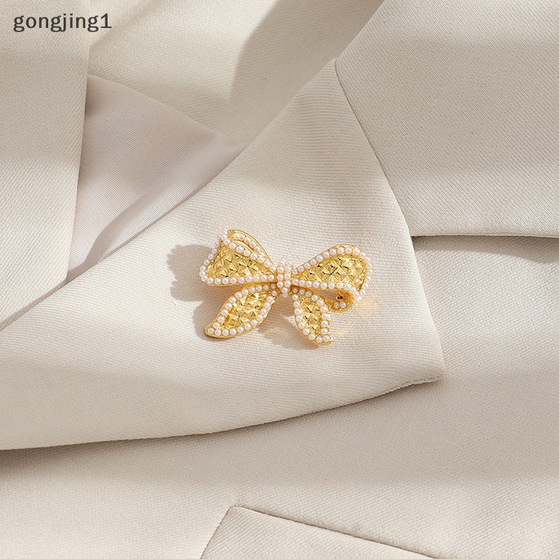 Ggg Baroque Mutiara Imitasi Busur Bros Wanita Trend Elegan Lingkaran Daun Brooch Pin Pesta Hadiah Pernikahan ID