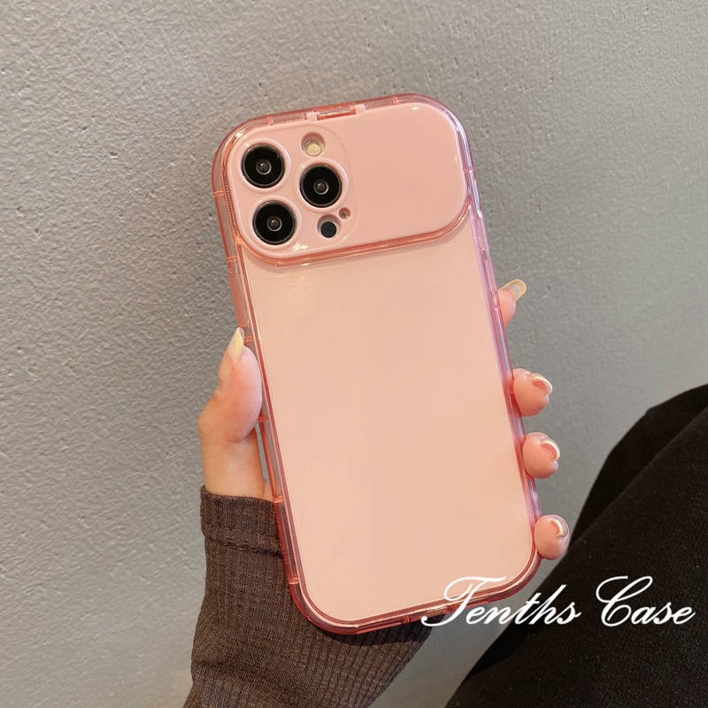 Casing Cermin Make Up Flip Untuk iPhone 11 Pro Max SE2020 X Xr7 8 6 6s Plus Soft Cover Warna Permen