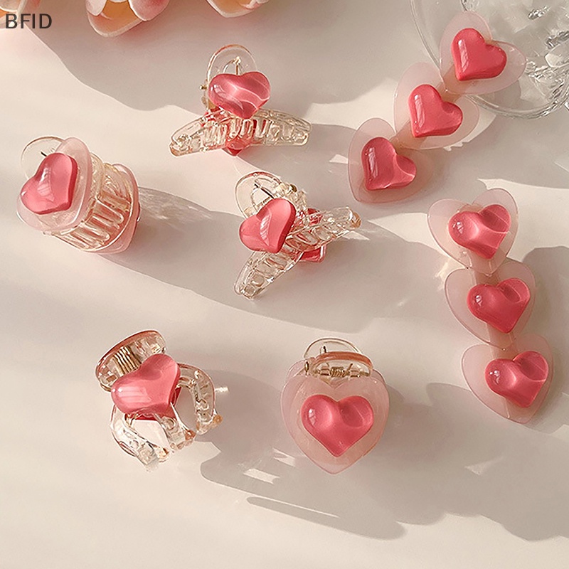 [BFID] Sepasang pink Lucu Manis Cinta Bola duckbill Klip Korea INS hair clip side clip [ID]