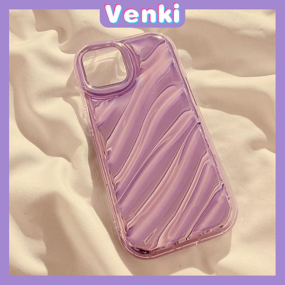 VENKI - Untuk iPhone 11 Case Laser Reflektif Bening Phone Case TPU Soft Shell Airbag Sederhana Multicolor Tahan Guncangan Kompatibel dengan iPhone 13 Pro max 12 Pro Max 11 xr xs max 7 8Plus