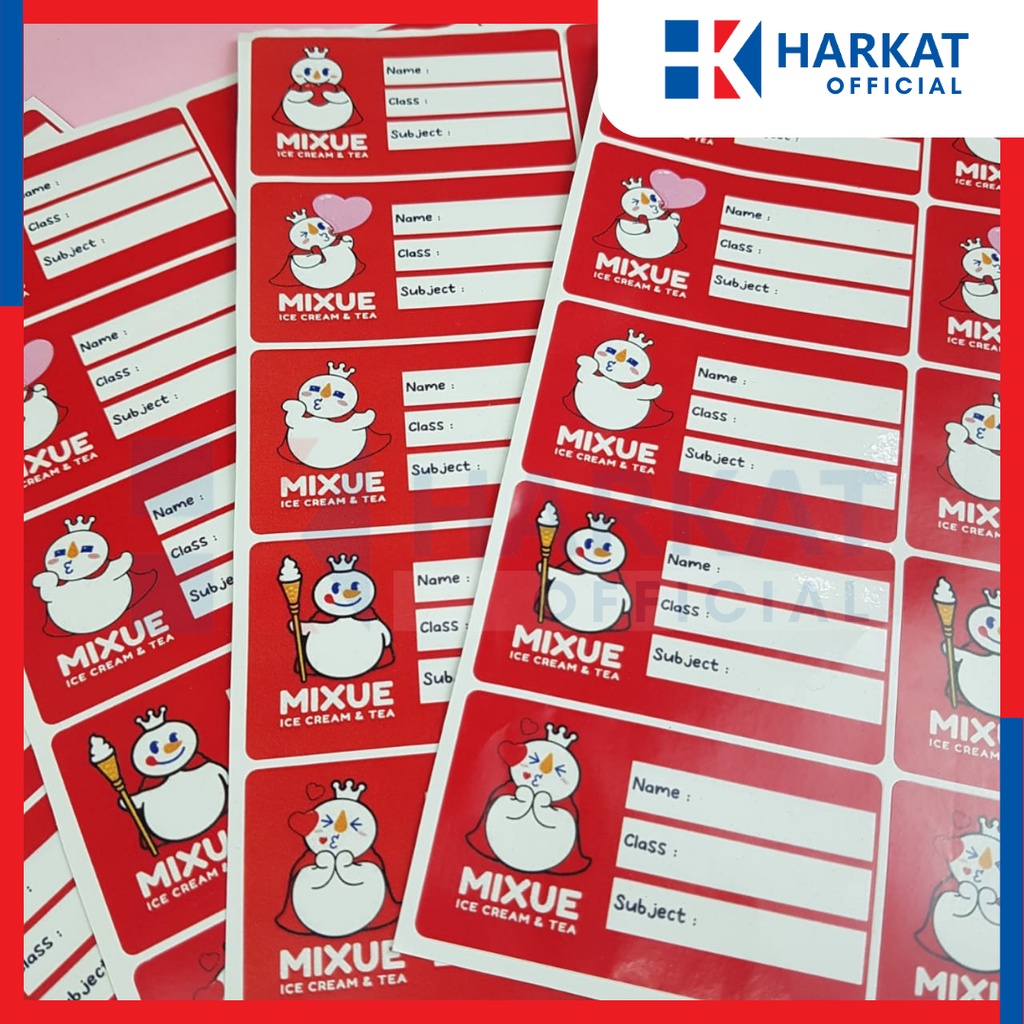 

STIKER LABEL MAPEL Label Stiker Label Mata Pelajaran (Harga 1 Pak, Isi 3 Lembar, 30 Stiker)