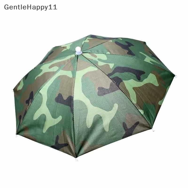 Gentlehappy Topi Payung Outdoor Novelty Foldable Sun&amp;Rainy Day Hands Free Hujan Lipat &amp; Anti Air Multicolor Hat Cap Stok id