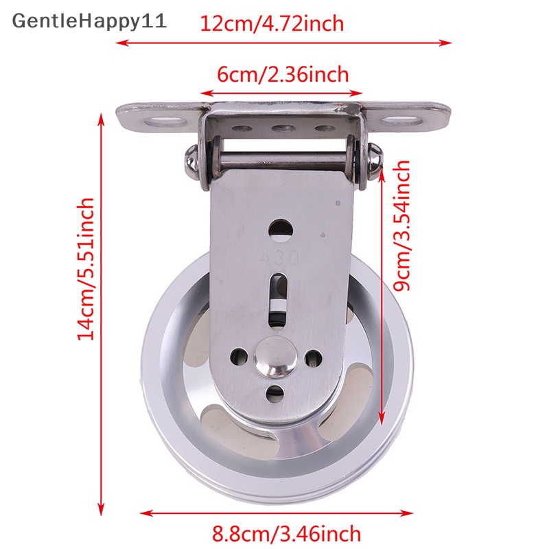 Gentlehappy Tempel Dinding Gym Rumah Rotag Silent Pulley DIY Lat Angkat Kabel Sistem Roda id