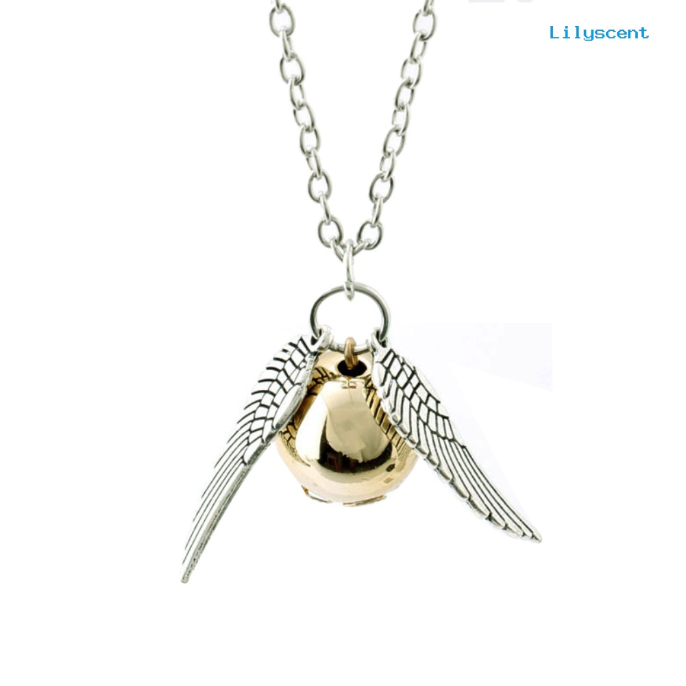 [LS] Kalung Liontin Snitch Emas Harry Potter and The Deathly Hallows Unisex Jewelry