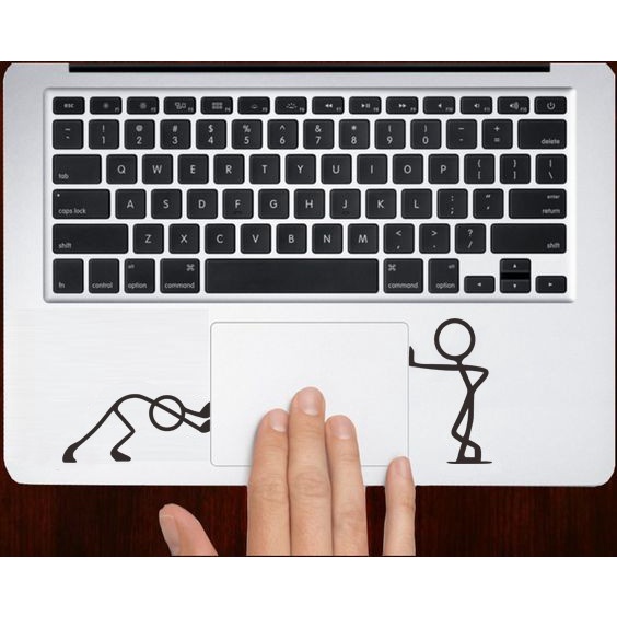 

[PS] STIKER PUSH AND HOLD STICK MAN CUTTING STICER LAPTOP - Putih