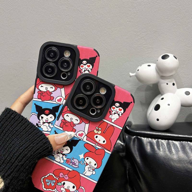 All New So Cute sanrio Melody Leather Soft Case IPhone 7 Plus 8 Plus X XS XR XS Max 11 13 12 14 PRO Max 14 Plus Phone Case Girl Girl Women's Fashion