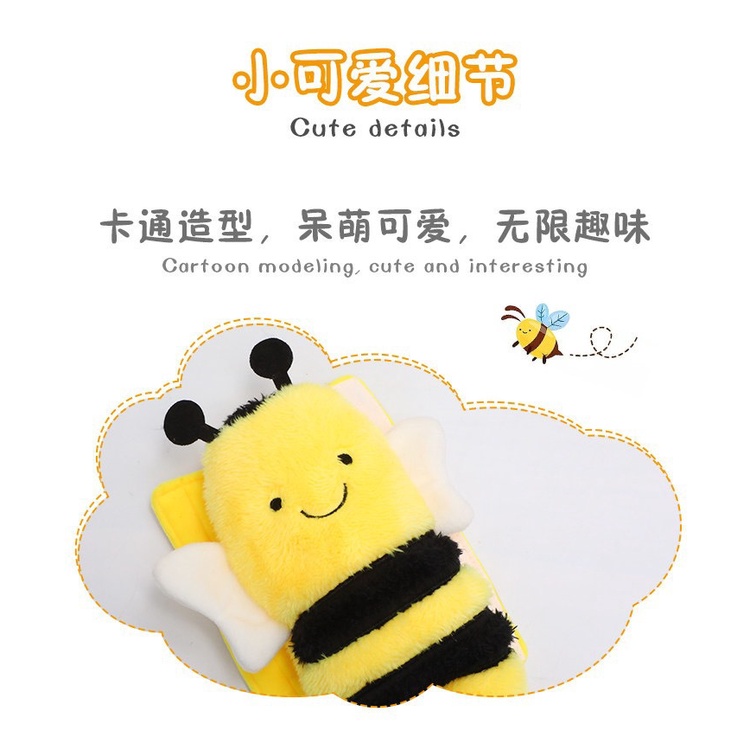 Car cartoon little bee headrest, Pelindung Bahu Lebah Kecil Mobil Yang Lucu