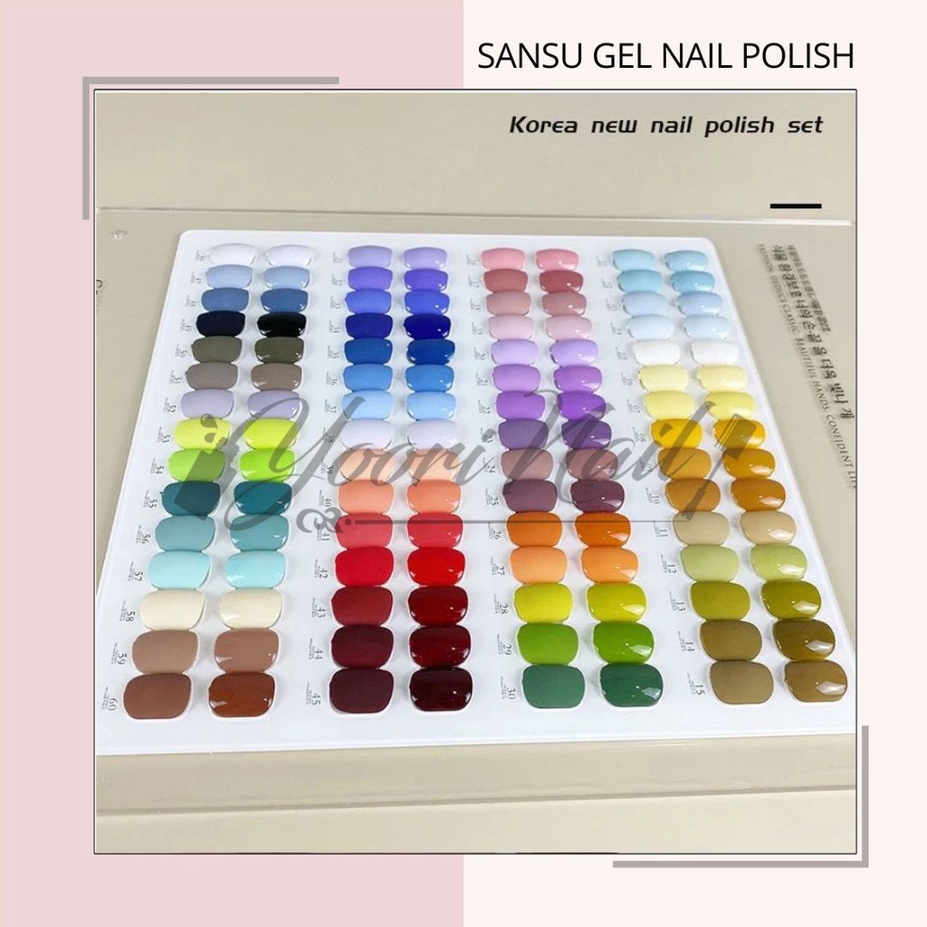 SANSU gel color JUAL ECER (31-60) sansu nail gel polish warna gel satuan botol