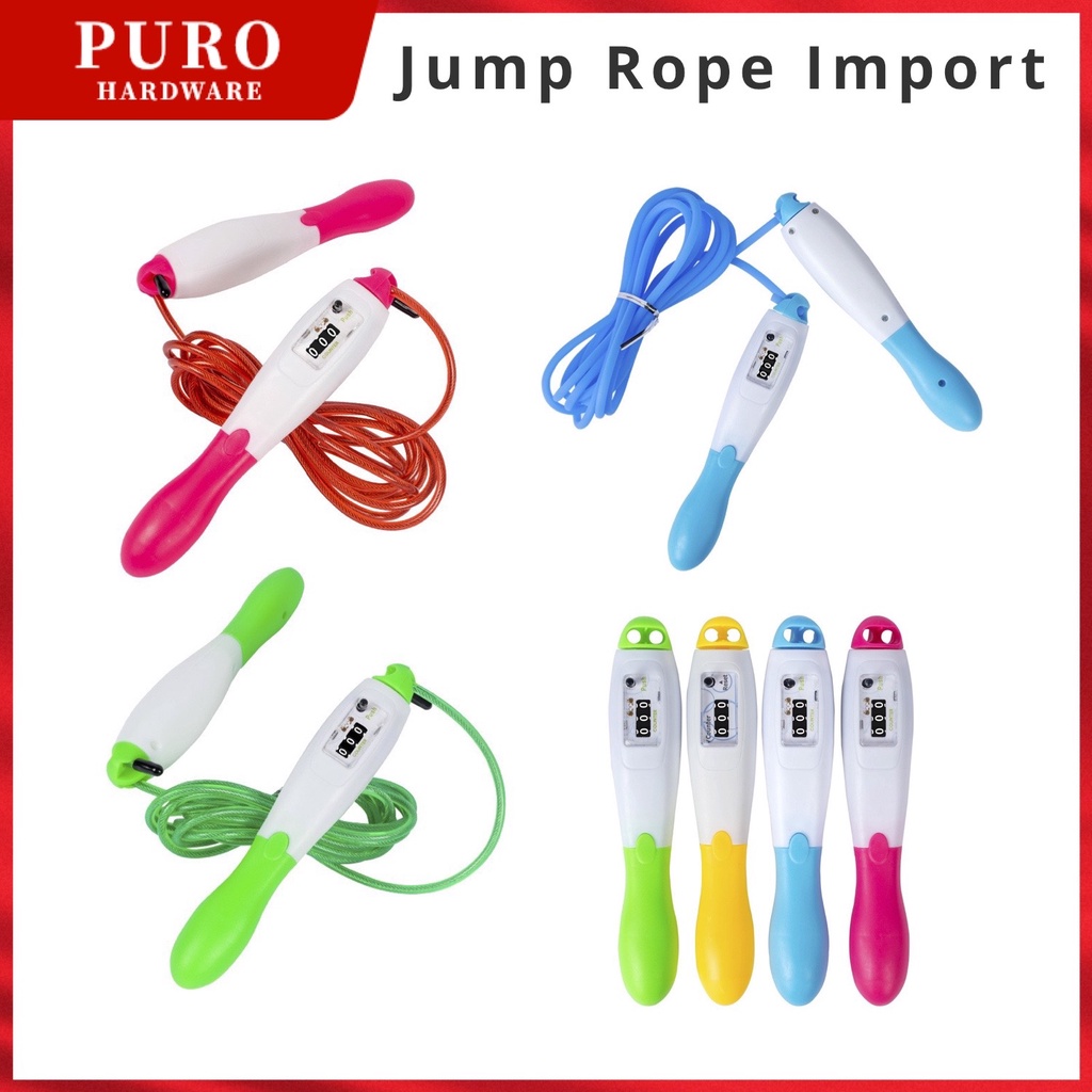 Tali Skipping Dengan Penghitung Loncatan / Jump Rope Import